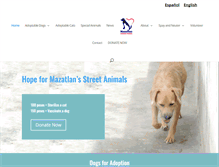 Tablet Screenshot of mazatlananimalrescue.com